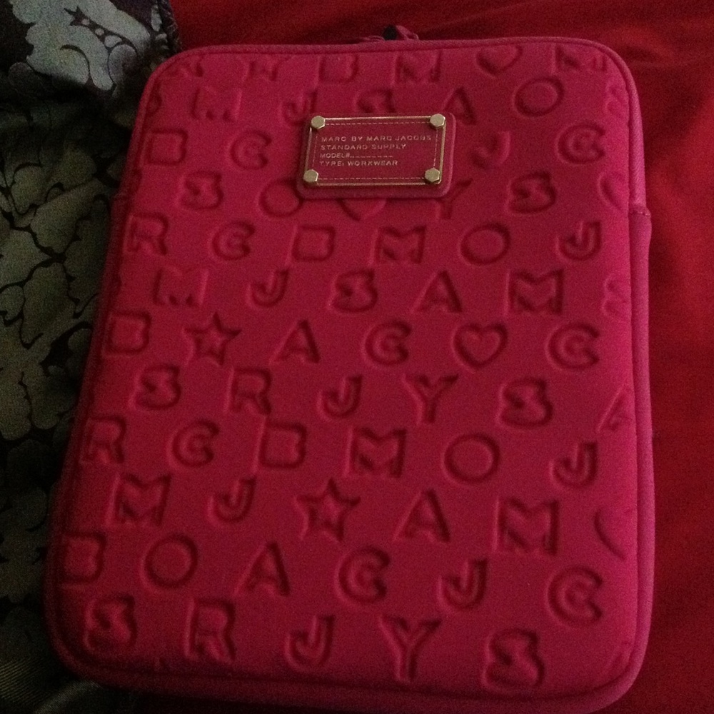 Marc By Marc Jacobs Pink Embossed Tablet Case